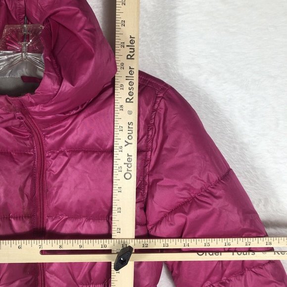 Old Navy Kids Girls Quilted Puffer Jacket Hooded Parka Coat Winter Warm Outwear - Picture 9 of 14